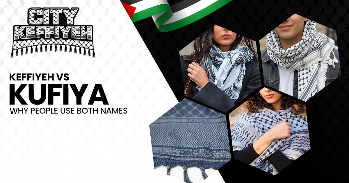 Keffiyeh vs Kufiya traditional Middle Eastern headscarf