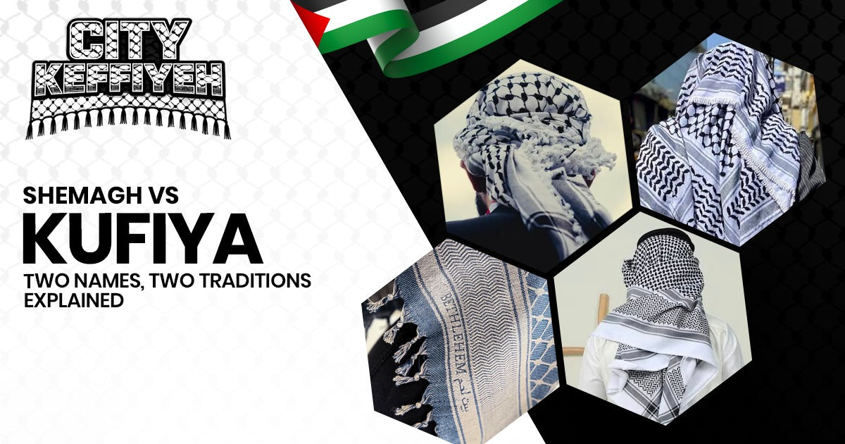 Shemagh vs Kufiya showing traditional Middle Eastern headwear styles